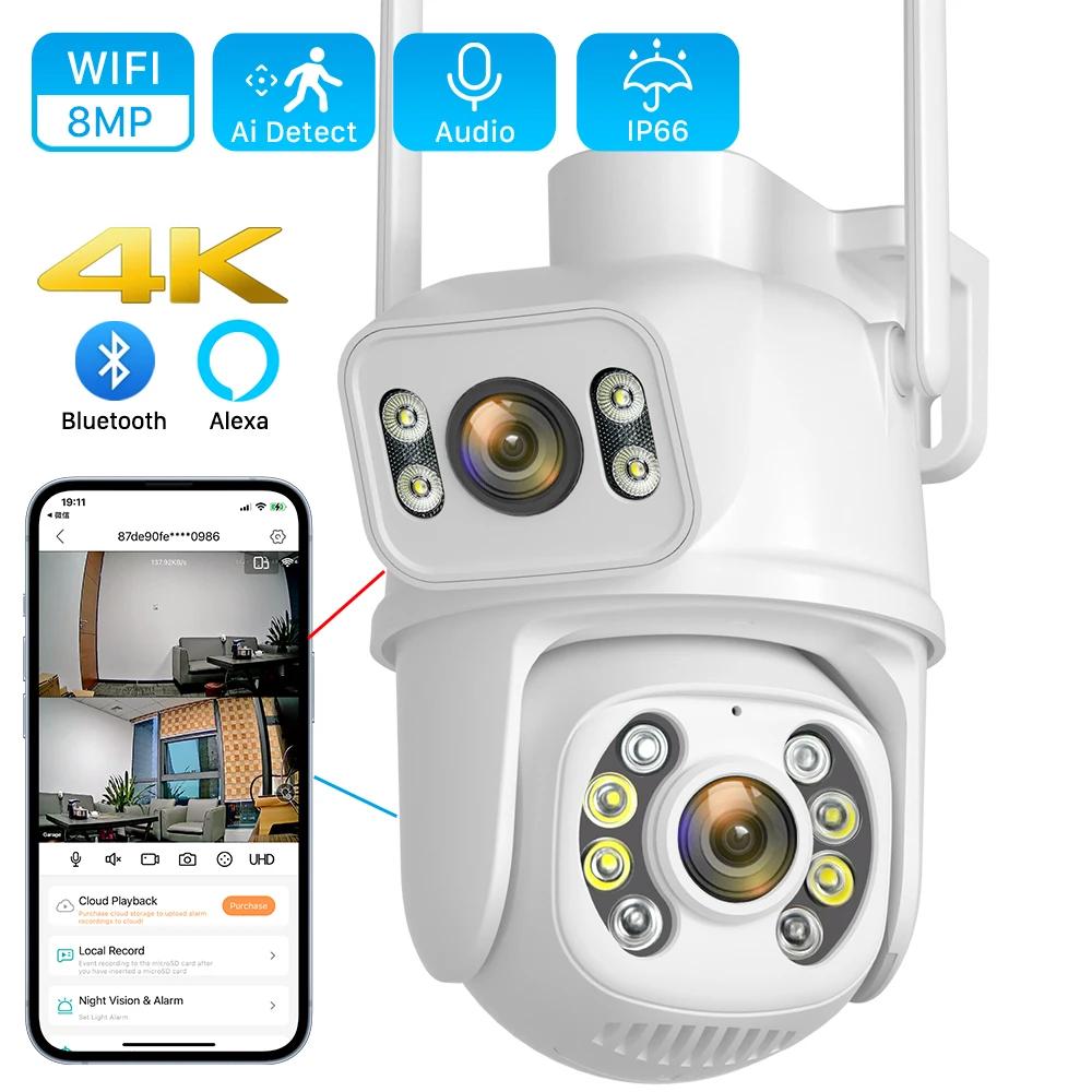  ũ   8MP 4K PTZ Wi-Fi ī޶   Ai ΰ  ڵ   ǿ  ī޶ iCSee 